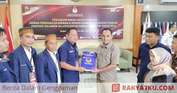 RMS Bocorkan Target Kursi Saat Daftar Bacaleg ke KPU Sulsel, Persiapan Usung Gubernur