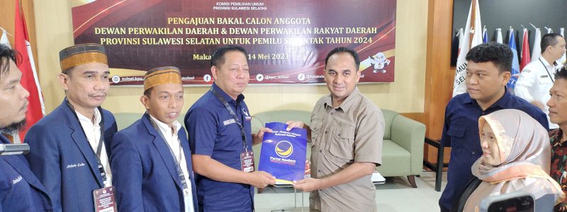 RMS Bocorkan Target Kursi Saat Daftar Bacaleg ke KPU Sulsel, Persiapan Usung Gubernur 