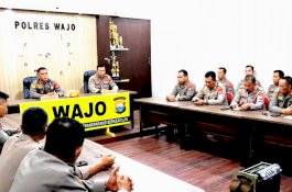 Kapolres Wajo Beri Arahan ke Jajaran Jelang Pemilu 2024