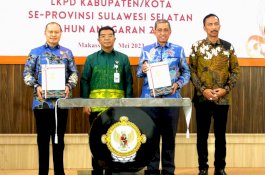 Diterima Duo Amran Dan Ketua DPRD, Wajo Kembali Raih Predikat Opini WTP ke 10