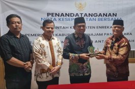Muslimin Bando Teken MoU dengan Bupati PPU, Enrekang Tingkatkan Suplai Pangan ke IKN