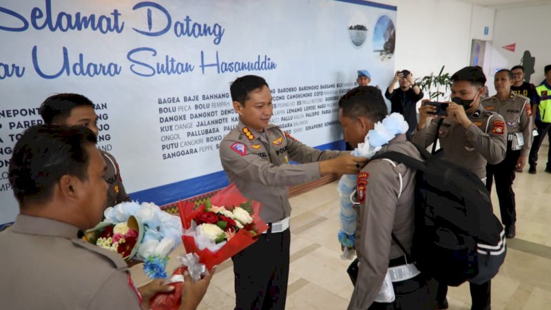 Personil Ditlantas Polda Sulsel BKO KTT Asean Summit ke-42 Labuan Bajo Telah Kembali 
