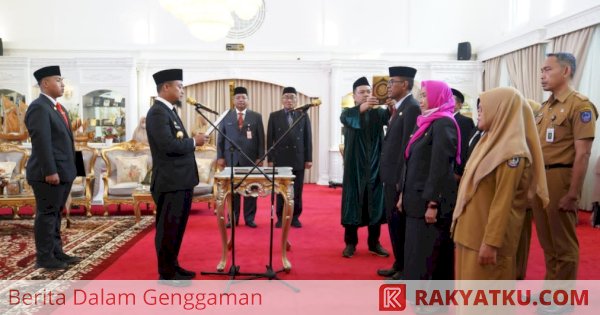 Gubernur Sulsel Lantik 10 Pejabat, Ingatkan Jabatan Bukan Hadiah