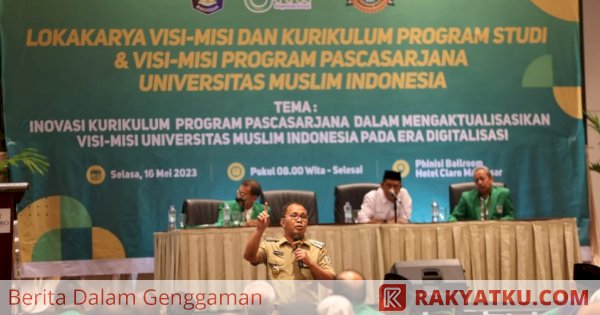 Danny Pomanto Paparkan Makassar Dua Kali Tambah Baik di Lokakarya Kurikulum Pascasarjana UMI