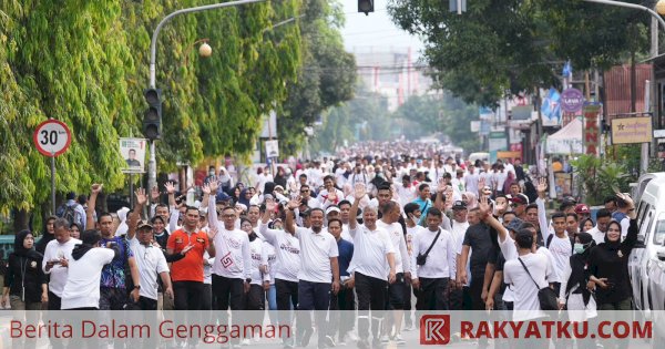 Gubernur Jalan Anti Mager Bersama 30 Ribu Masyarakat di Pinrang