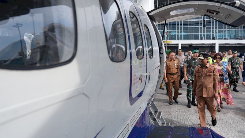 Gubernur Launching Lima Rute Penerbangan Subsidi Pemprov Sulsel, Perdana Rute Makassar - Masamba