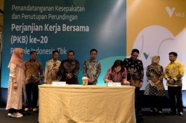 PT Vale dan Serikat Pekerja Teken Perjanjian Kerja Bersama Ke-20