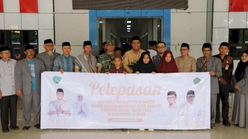 Janji Hadiah 2 Kali lipat, Bupati Maros Chaidir Syam Lepas Kontingen STQ Tingkat Provinsi