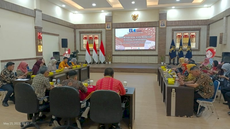 Kanwil Kemenkumham Sulsel Bekerjasama Ditjen HAM Gelar Diseminasi HAM terkait Pertanahan