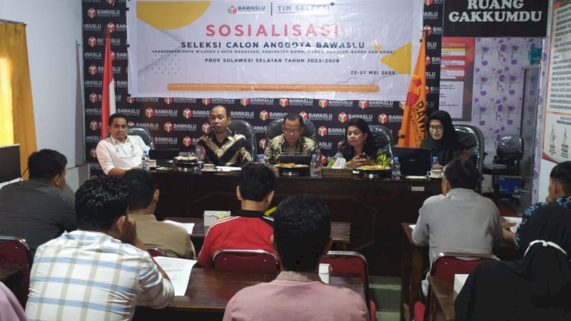Timsel Zona II Sosialisasi Penerimaan Calon Anggota Bawaslu Kabupaten Barru
