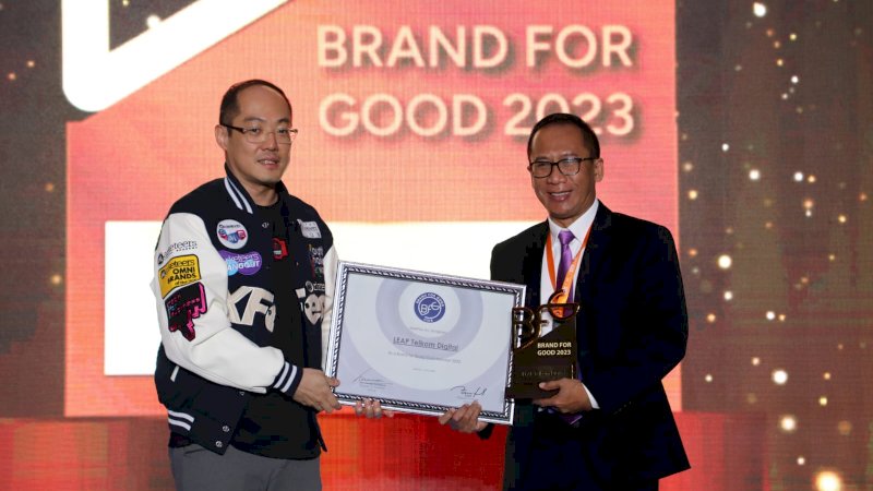 Leap-Telkom Digital Dinobatkan Sebagai Brand for Good 2023