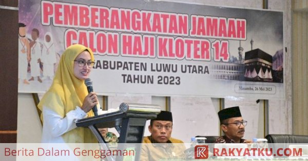 Lepas 230 Calon Jemaah Haji, Bupati Luwu Utara: Jaga Fisik, Jaga Nama Daerah