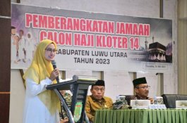 Lepas 230 Calon Jemaah Haji, Bupati Luwu Utara: Jaga Fisik, Jaga Nama Daerah