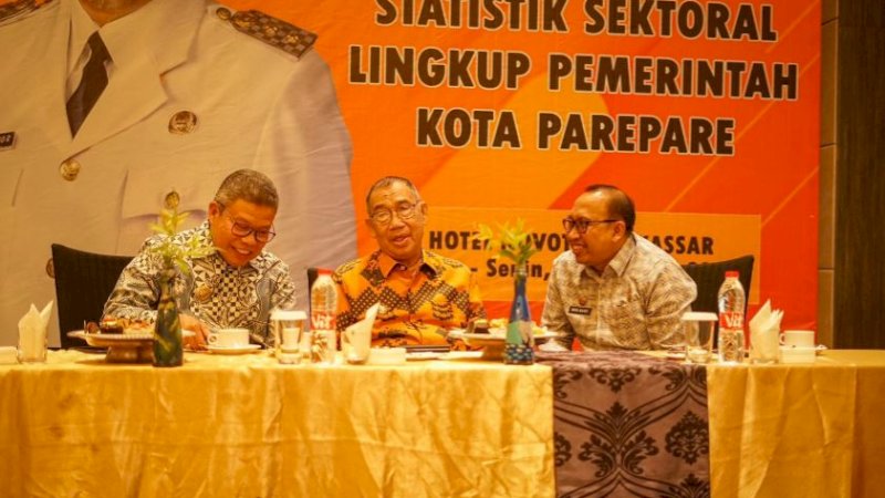 Bimbingan Teknis Statistik Sektoral Lingkup Pemerintah Kota (Pemkot) Parepare yang digelar Dinas Komunikasi dan Informatika (Diskominfo) Parepare di Hotel Novotel, Kota Makassar, Ahad (29/5/2023).