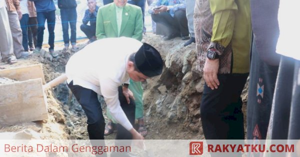 Suardi Saleh Letakkan Batu Pertama, Pesantren Modern Jabal Uhud Segera Hadir di Barru