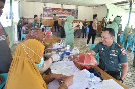 Sambut HUT Kodam Hasanuddin Ke- 66, Kodim 1402/Polman Gelar Aksi Donor Darah