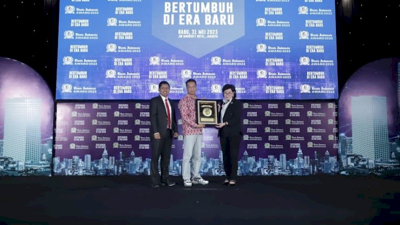 Penghargaan diterima Head of Communications PT Vale, Bayu Aji, pada seremoni yang dilaksanakan di JW Marriott Hotel, Jakarta, Rabu (31/5/2023).