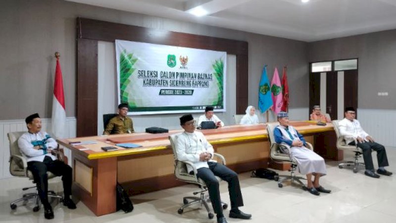 Para peserta seleksi pimpinan Badan Amil Zakat Nasional (Baznas) Kabupaten Sidenreng Rappang (Sidrap) periode 2023-2028.