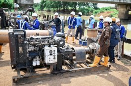 PDAM Makassar Turunkan Pompa Air Baku di Moncongloe