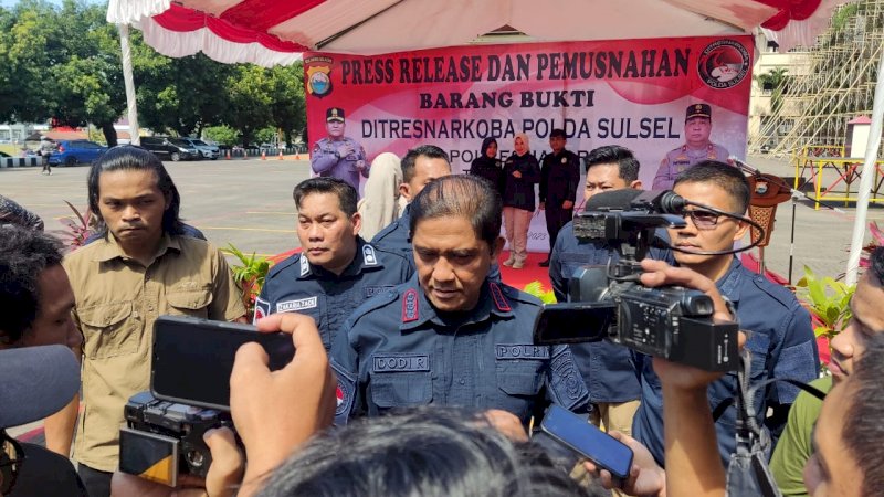 Direktur Reserse Narkoba Polda Sulawesi Selatan, Kombes Pol Dodi Rahmawan. 