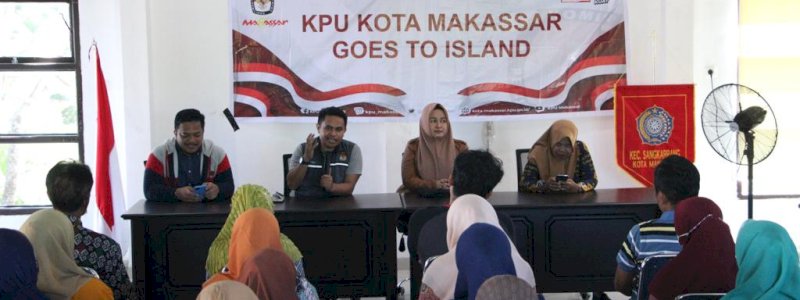 KPU Makassar Gelar Sosialisasi di Pulau Barang Lompo