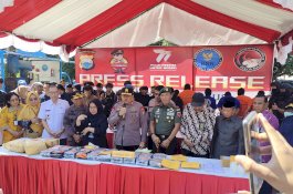 Polda Sulsel Musnahkan Puluhan Kg Barang Bukti Kejahatan Narkotika