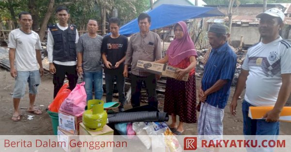 Pemprov Sulsel Salurkan Bantuan Logistik Korban Kebakaran Bantaeng