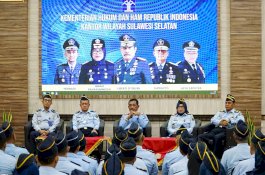 Kakanwil Kemenkumham Sulsel Beri Pengarahan tentang Pelaksanaan Tugas Sehari-hari