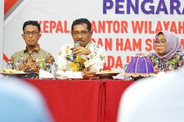 Beri Arahan dan Perintah, Kakanwil Kemenkumham minta Kepala UPT Bekerja Profesional 