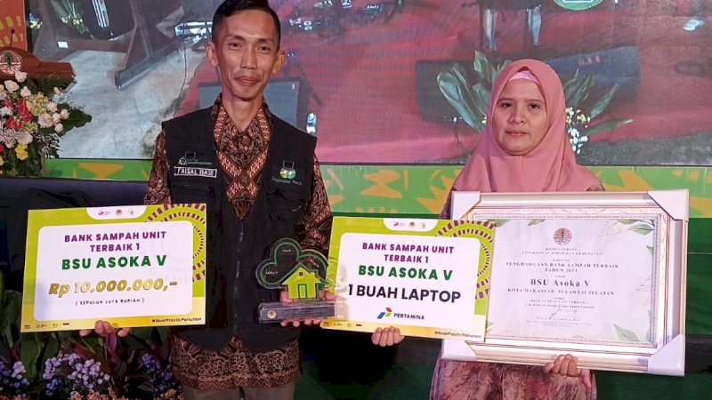 Bank Sampah Asoka V Binaan Pegadaian Makassar Raih Penghargaan dari KLHK