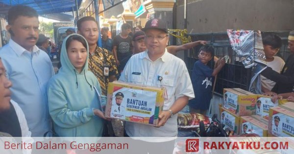 Pemprov Sulsel Salurkan Bantuan Logistik Korban Kebakaran Jalan Andi Djemma Makassar