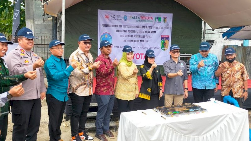 Gelar Program CSR di Kota Palu Serikat Pekerja TAM Resmikan Sumur Bor