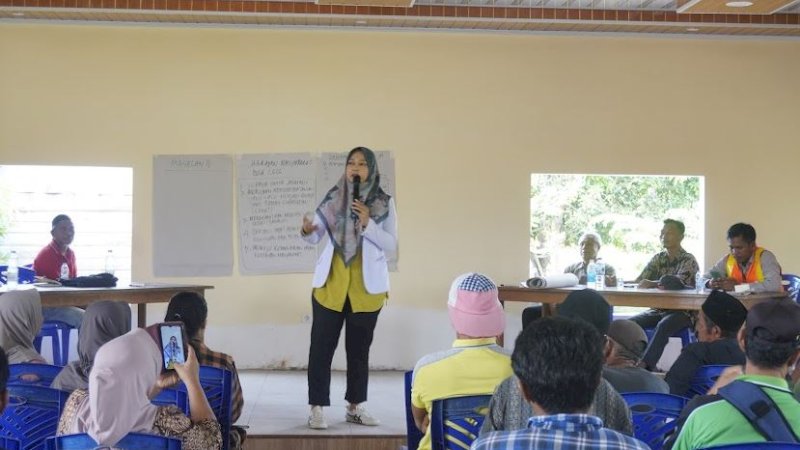 PT Vale Indonesia Growth Project (IGP) Morowali menggelar sosialisasi pelatihan tanaman obat dan sayur organik kepada para petani dengan menghadirkan pemateri ahli herbal medik dan ahli tanaman organik. (Foto: PT Vale Indonesia)