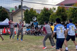 Sambut HUT Bhayangkara Ke 77, Polres Jeneponto Gelar Pertandingan Bola Voli Cup