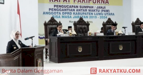 Saifuddin Resmi Dilantik PAW Anggota DPRD, Bupati Luwu Utara Pimpin Doa untuk Alm Edy Sudarto