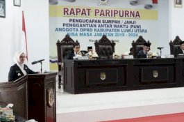 Saifuddin Resmi Dilantik PAW Anggota DPRD, Bupati Luwu Utara Pimpin Doa untuk Alm Edy Sudarto