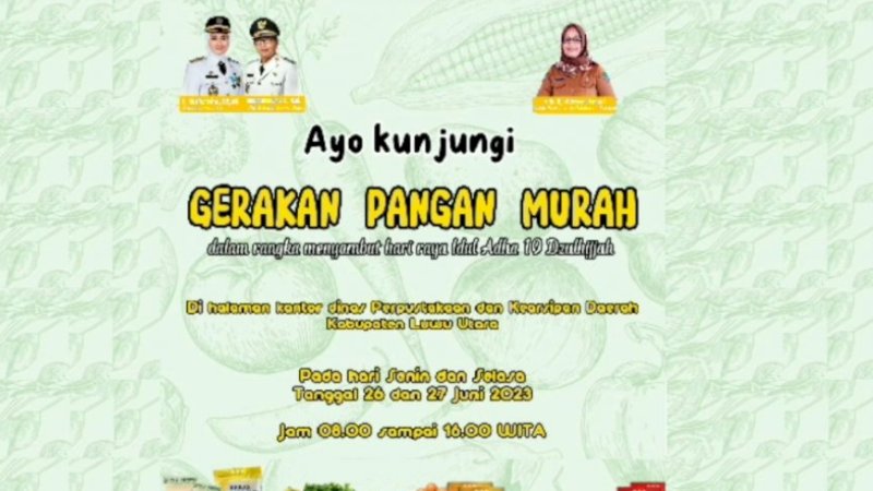 Ayo Kunjungi Gerakan Pangan Murah Luwu Utara, Cek Harga dan Lokasinya di Sini