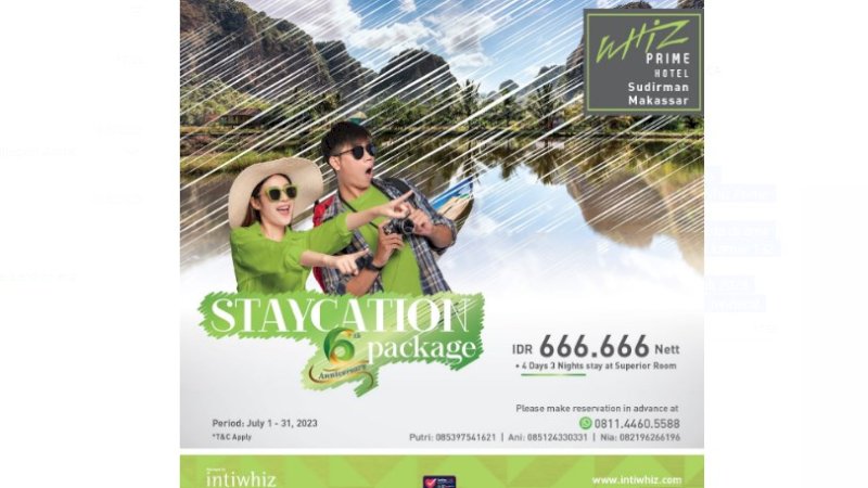 Whiz Prime Sudirman Hotel Tawarkan Paket Staycation Murah