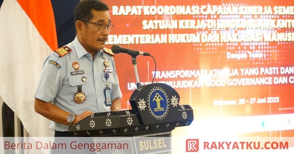 Kemenkumham Sulsel Gelar Rakor Semester Tahun Liberti Sitinjak