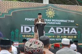 Wali Kota Parepare Salat Iduladha Bersama Warga Muhammadiyah dan Ribuan Masyarakat