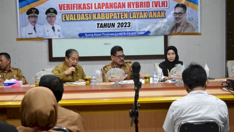 Pemkab Sidrap Jalani Verifikasi Lapangan Hybrid KLA 2023