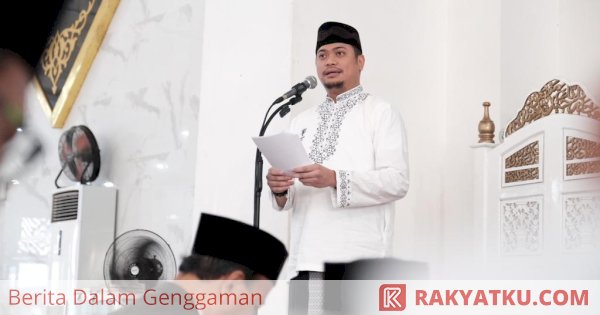 Bupati dan Wabup Gowa Salat Iduladha di Masjid Agung Syekh Yusuf