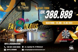 Wthree Premier Hotel Makassar Rayakan HUT ke-8 tahun
