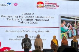 Kelurahan Wattang Bacukiki Juara 2 Kampung Keluarga Berkualitas Terbaik Tingkat Nasional 2023