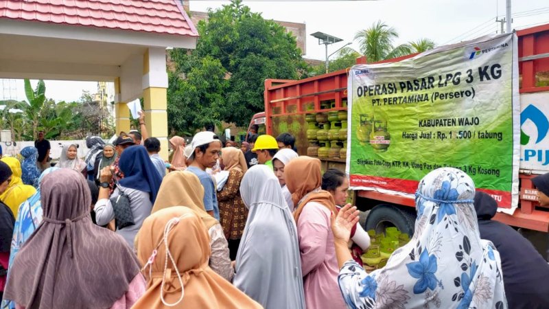 Gas Elpiji 3 Kg Langka, Pemkab Wajo Gelar Operasi Pasar Serentak 14 Kecamatan 