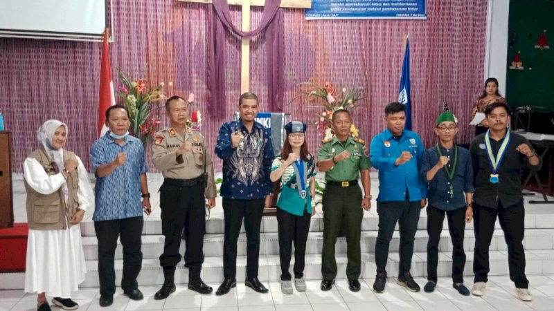 Konferensi Cabang I Gerakan Mahasiswa Kristen Indonesia (GMKI) Cabang Parepare di Gedung GPDI Bukit Zaitun, Jumat (7/7/2023).