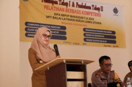 Buka PBK, Bupati Luwu Utara Harap Hasilkan Tenaga Kerja Terampil