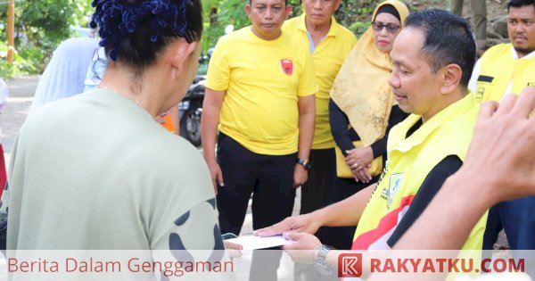 Golkar Parepare Gerak Cepat Berikan Santunan Kepada Korban Kebakaran