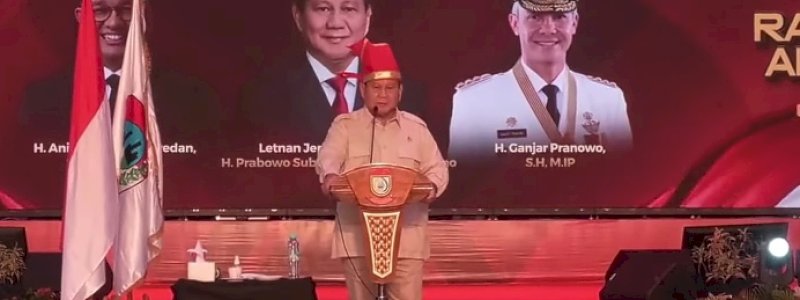 Hadir di Rakernas APEKSI 2023, Prabowo Sebut Ganjar Gubernur, Anies Profesor 