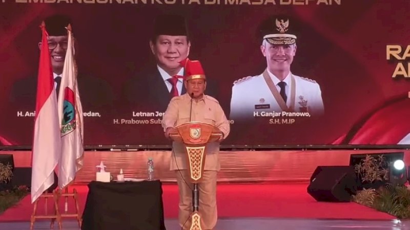 Hadir di Rakernas APEKSI 2023, Prabowo Sebut Ganjar Gubernur, Anies Profesor 